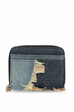 Dolce & Gabbana BLUE Wallet with vintage effect