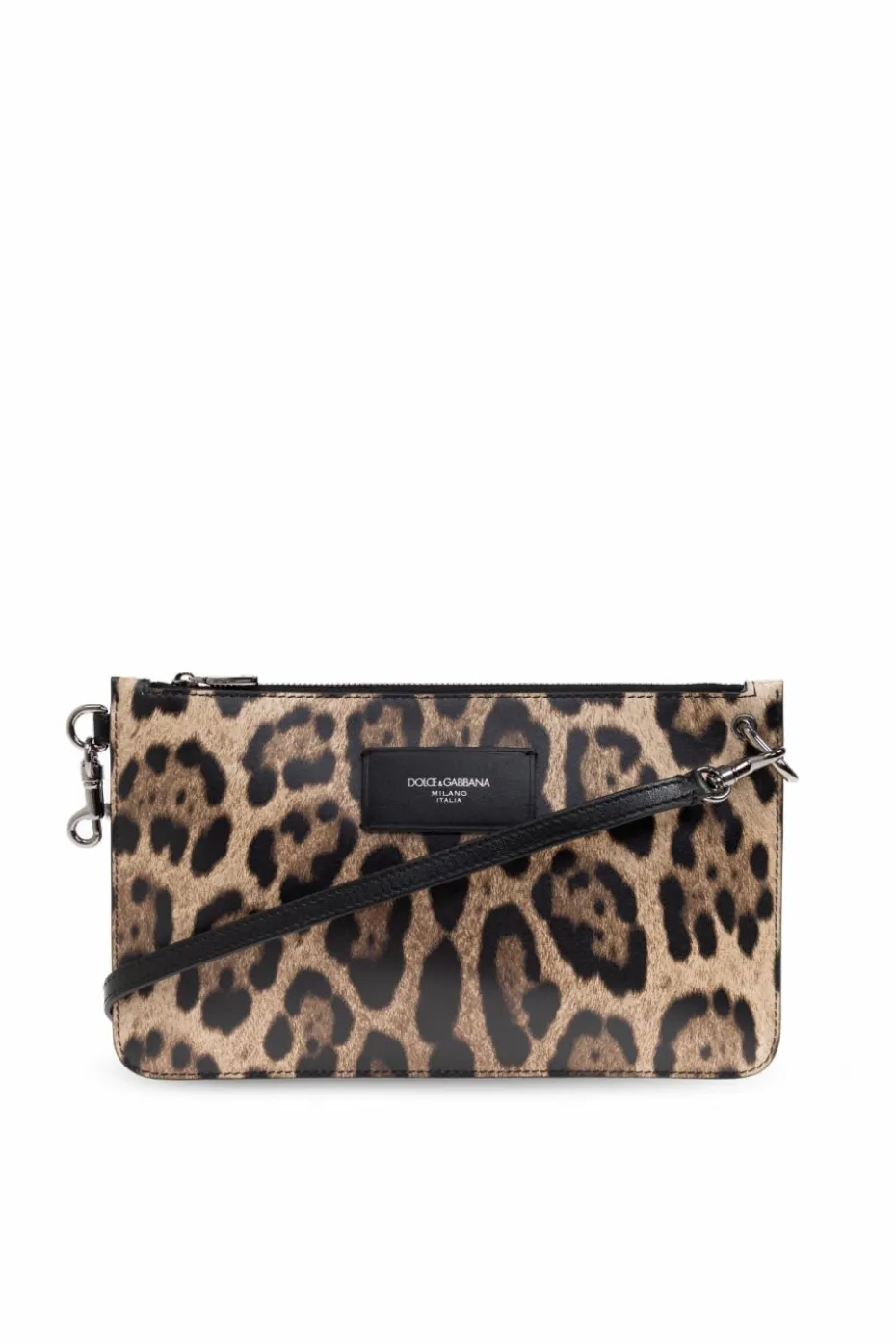 Dolce & Gabbana BROWN Animal print shoulder bag