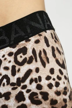 Dolce & Gabbana BROWN Boxers with leopard print