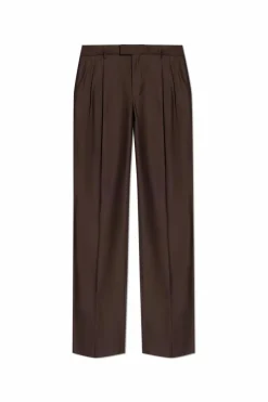 Dolce & Gabbana BROWN Creased trousers