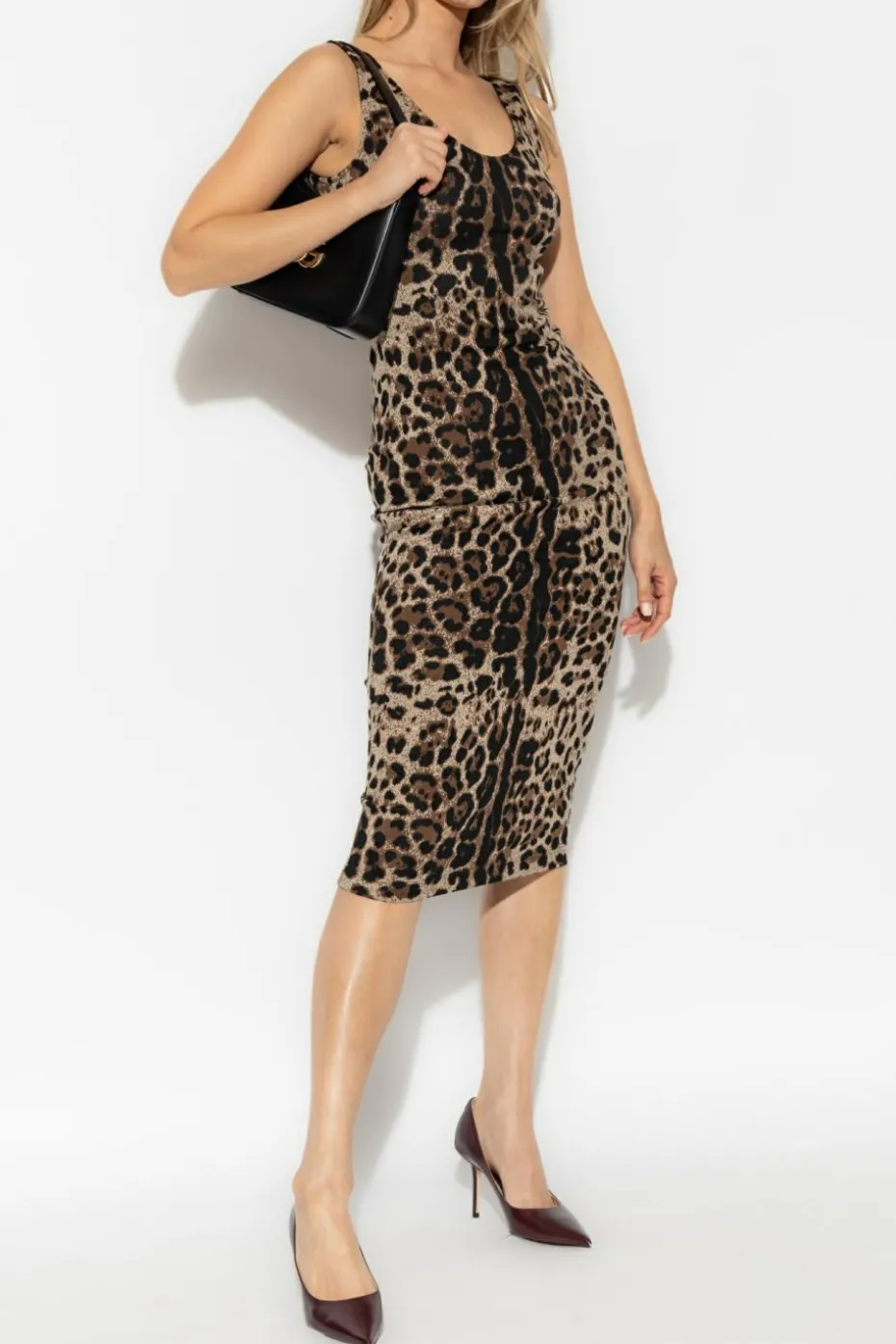 Dolce & Gabbana BROWN Dress with animal print
