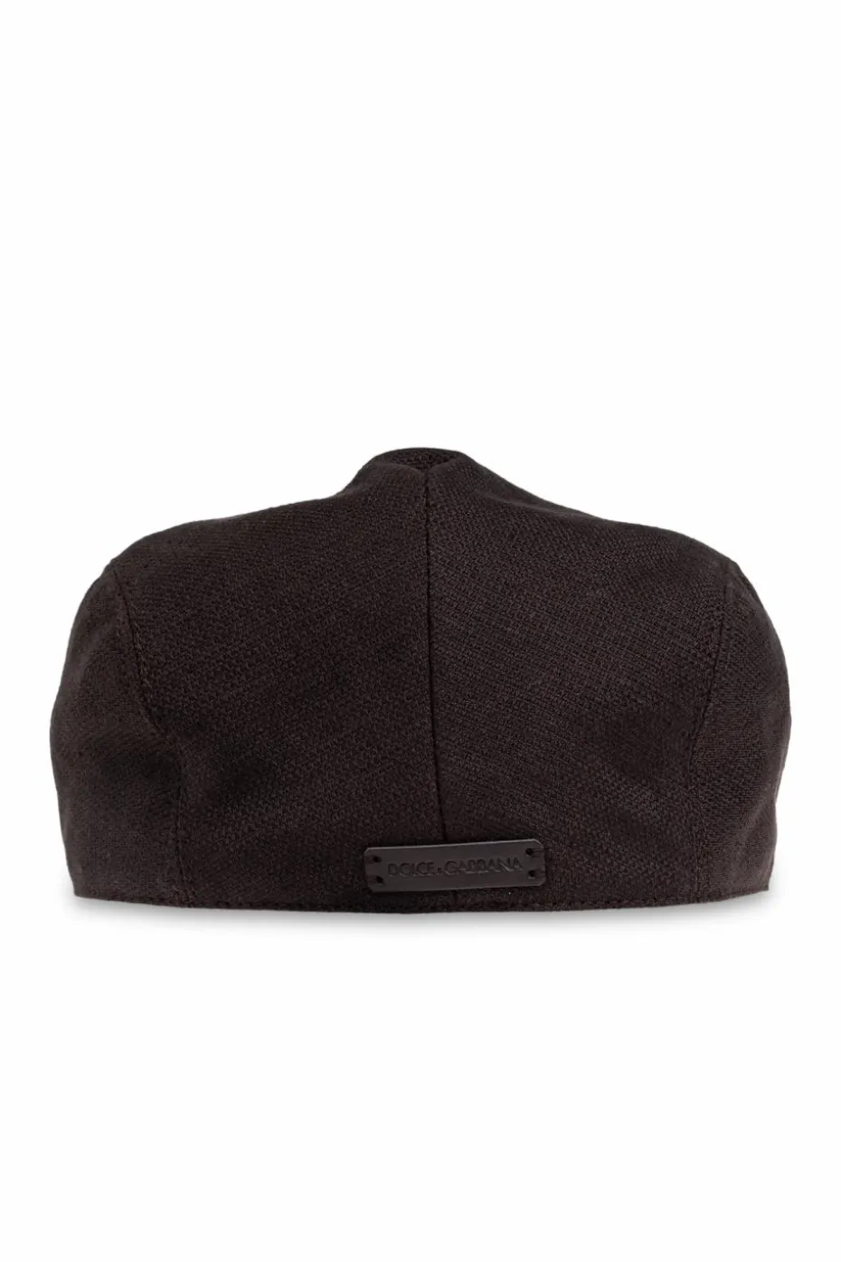 Dolce & Gabbana BROWN Flat cap with logo patch