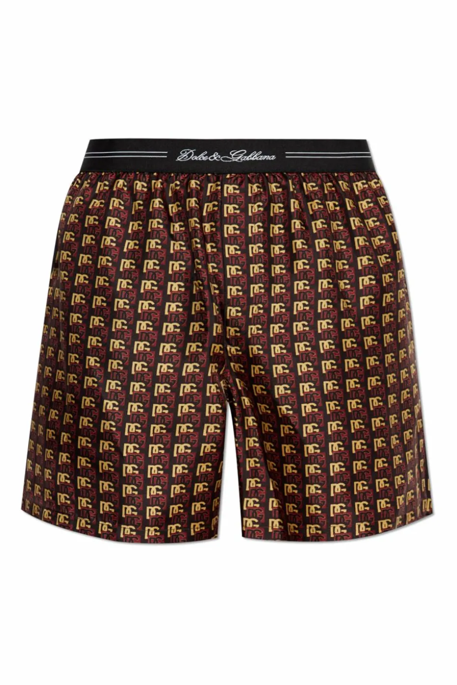 Dolce & Gabbana BROWN Silk shorts