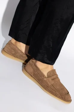 Dolce & Gabbana BROWN Suede shoes type loafers