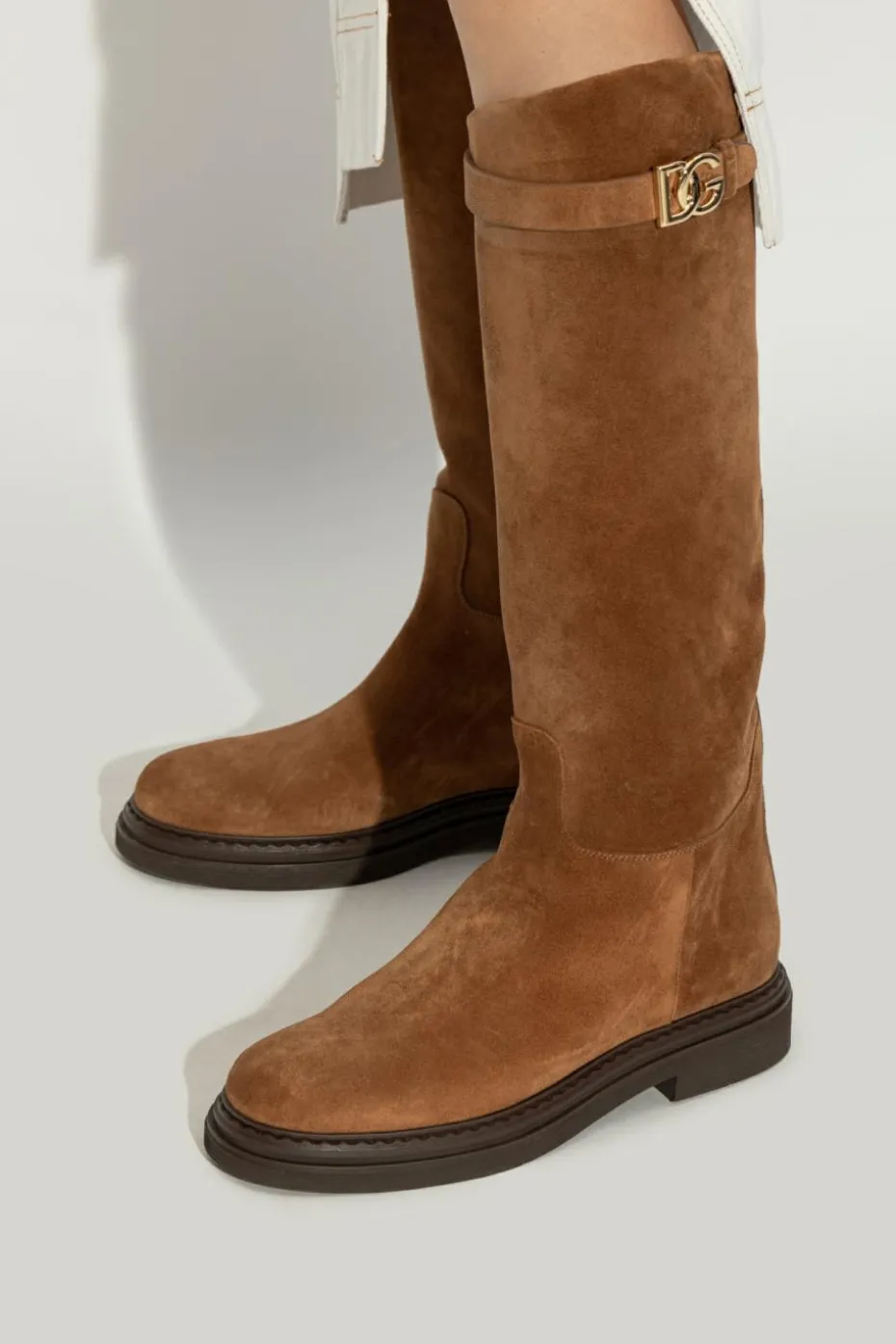 Dolce & Gabbana BROWN Suede Boots