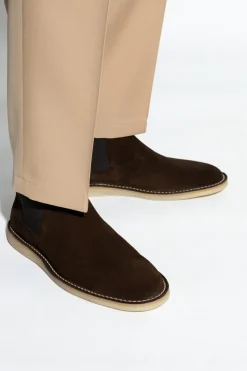 Dolce & Gabbana BROWN Suede Chelsea Boots