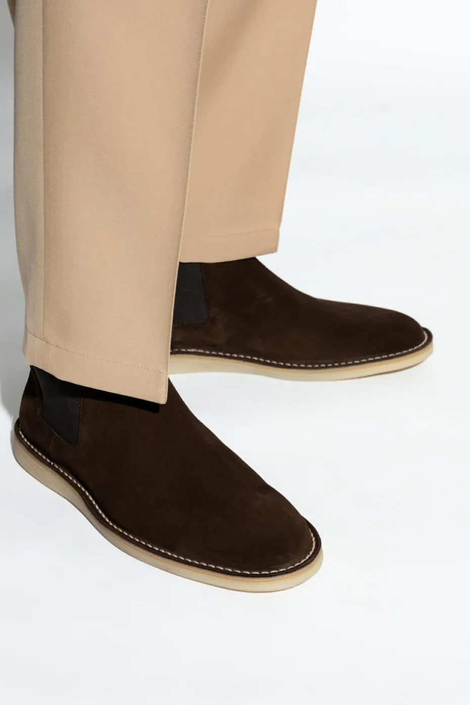 Dolce & Gabbana BROWN Suede Chelsea Boots