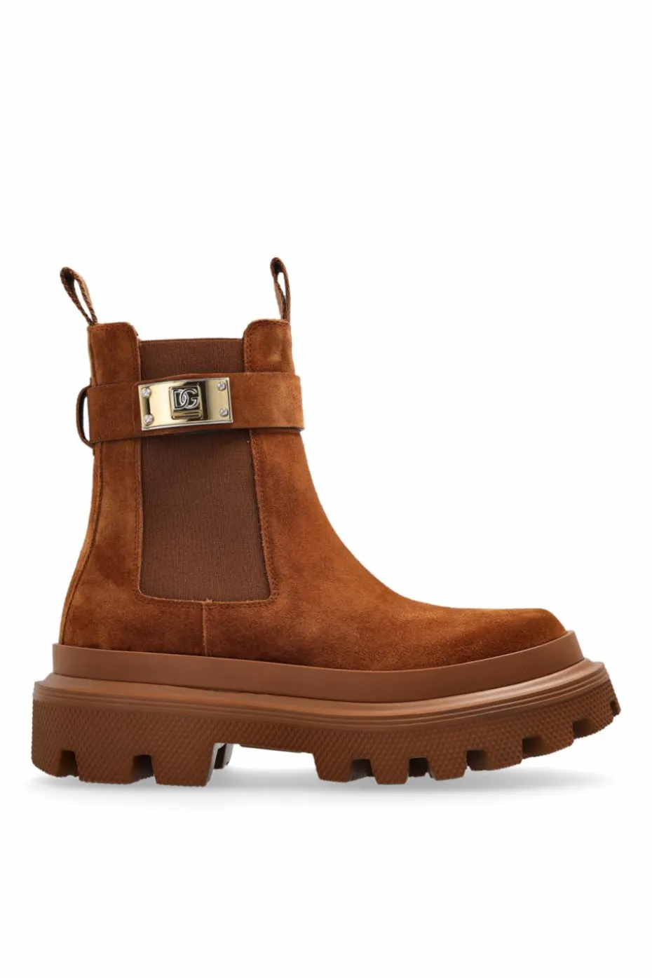 Dolce & Gabbana BROWN Suede Chelsea boots