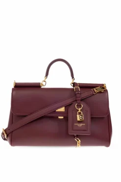 Dolce & Gabbana BURGUNDY Handbag 'Sicily'