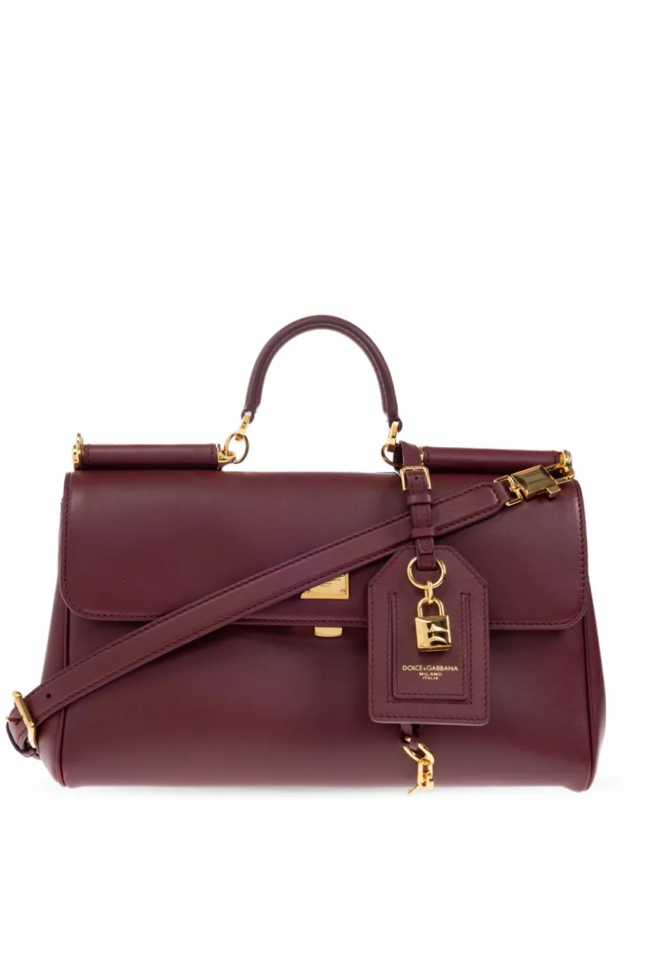 Dolce & Gabbana BURGUNDY Handbag 'Sicily'