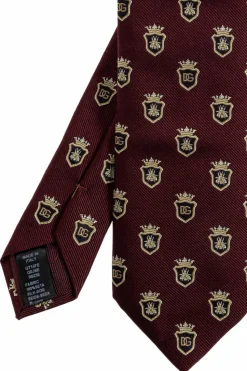 Dolce & Gabbana BURGUNDY Silk tie