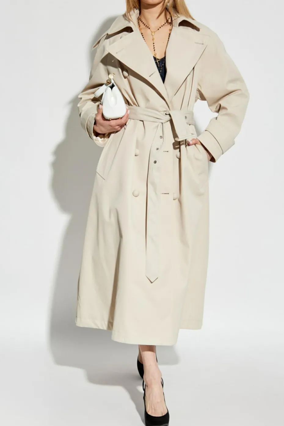 Dolce & Gabbana cream Double-breasted coat