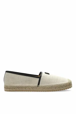 Dolce & Gabbana cream Espadrilles with embroidered logo