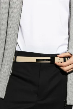 Dolce & Gabbana cream Leather belt