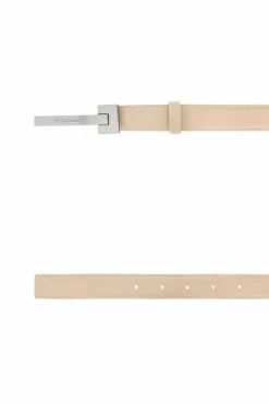 Dolce & Gabbana cream Leather belt