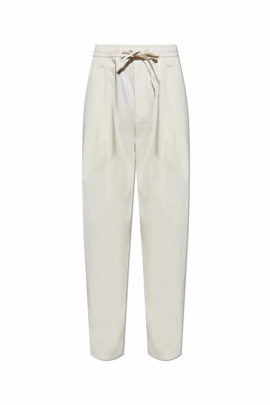 Dolce & Gabbana cream Loose-fit pleated trousers