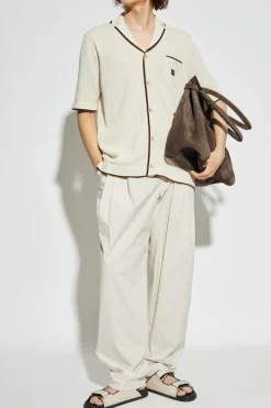 Dolce & Gabbana cream Short-sleeve shirt