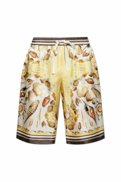 Dolce & Gabbana cream Silk shorts