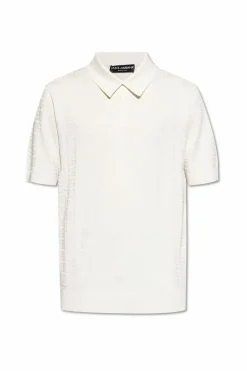 Dolce & Gabbana cream Silk polo