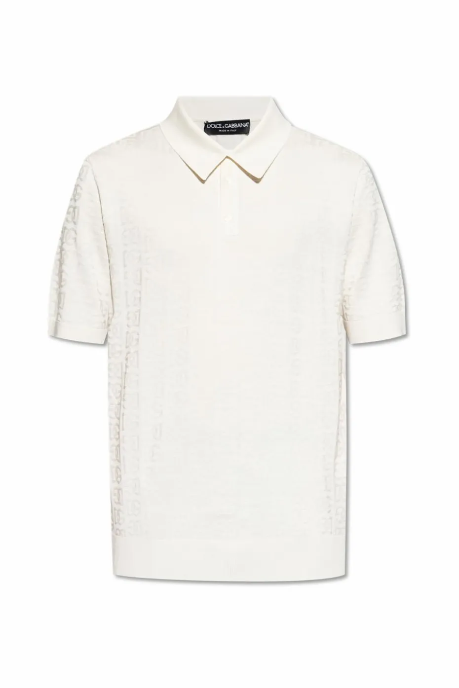 Dolce & Gabbana cream Silk polo