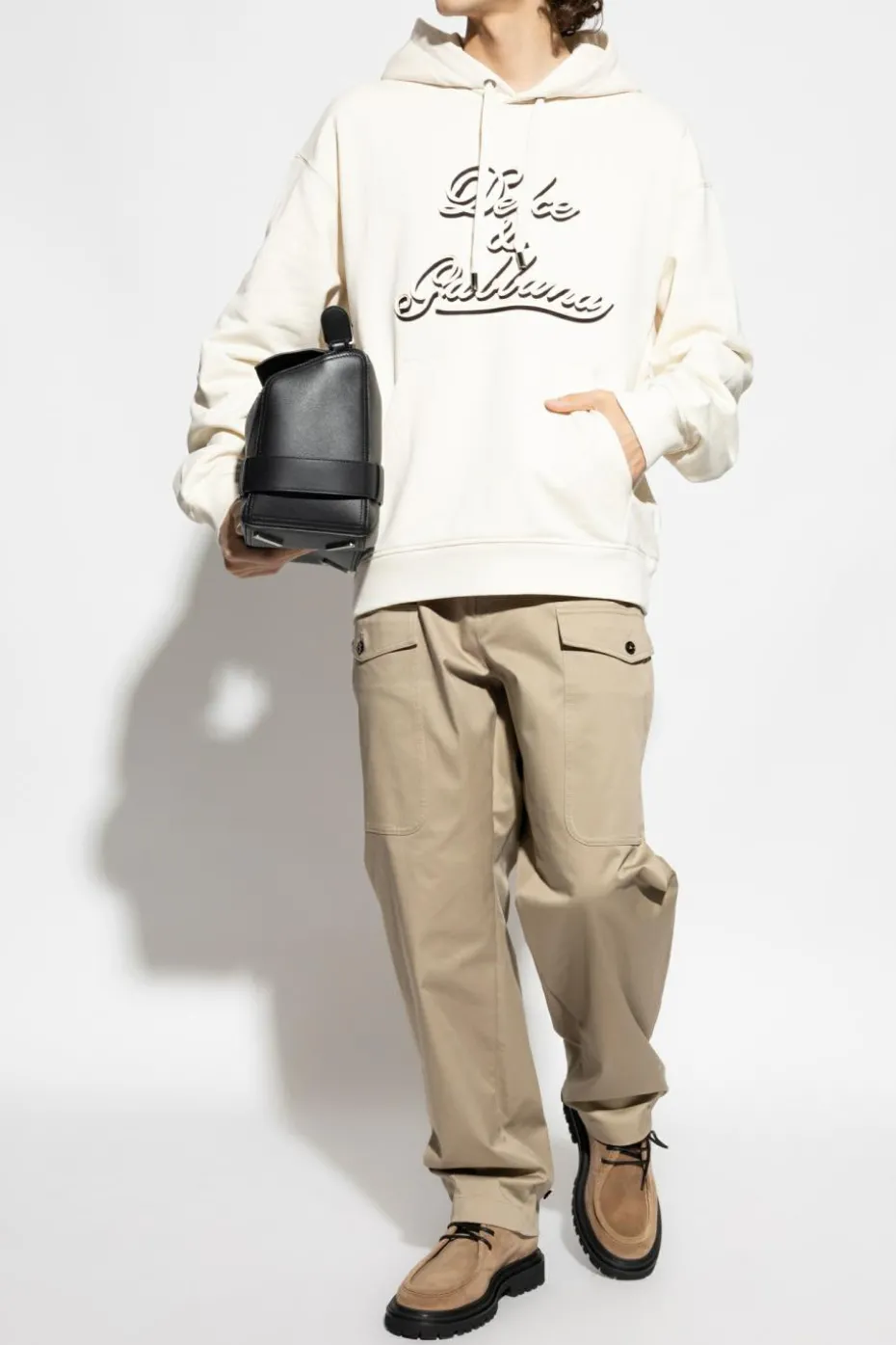 Dolce & Gabbana cream Sweatshirt with logo
