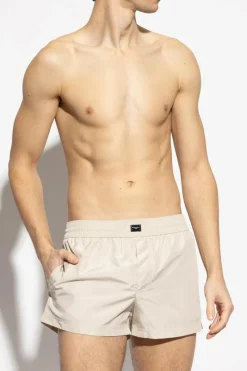Dolce & Gabbana cream Swim trunks