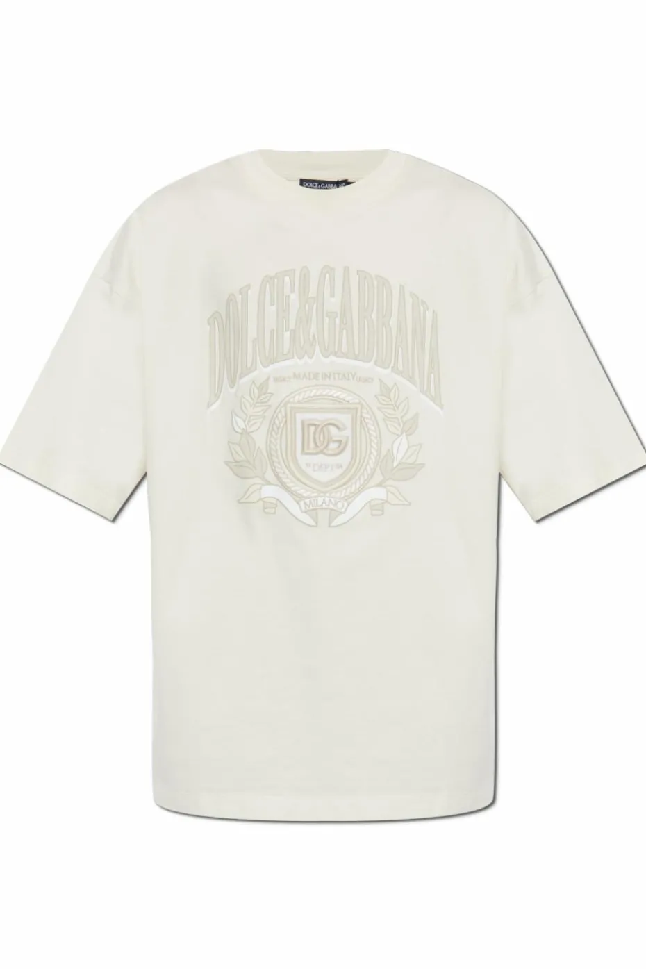 Dolce & Gabbana cream T-shirt with logo