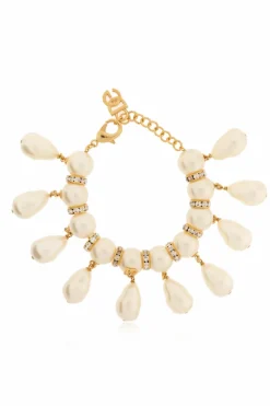 Dolce & Gabbana GOLD Bracelet with faux pearls