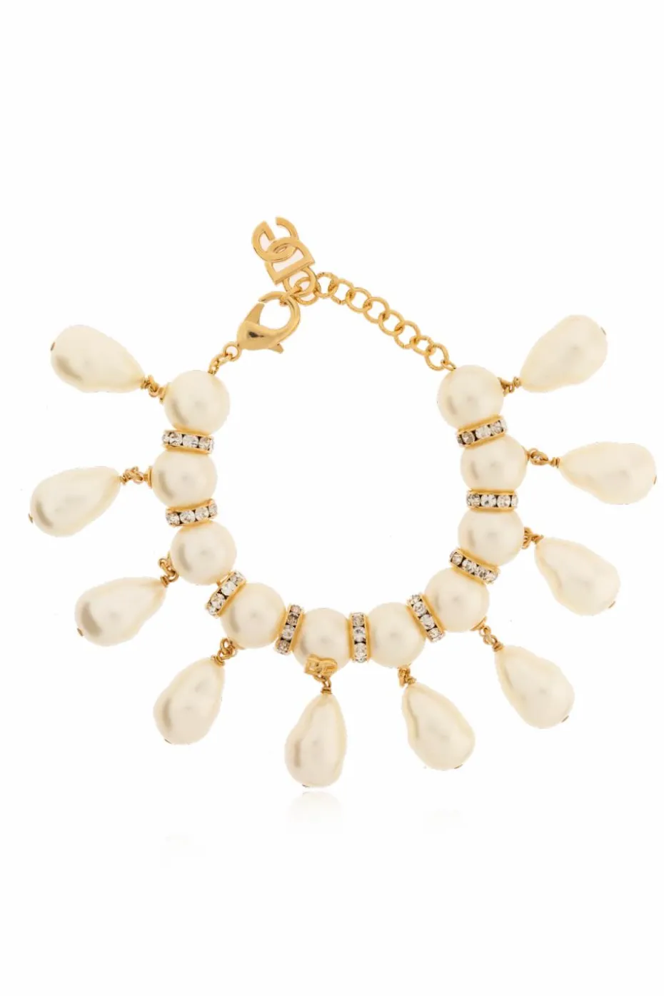 Dolce & Gabbana GOLD Bracelet with faux pearls