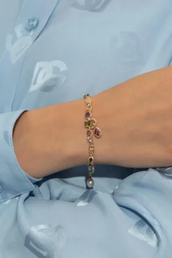 Dolce & Gabbana GOLD Bracelet with gemstones