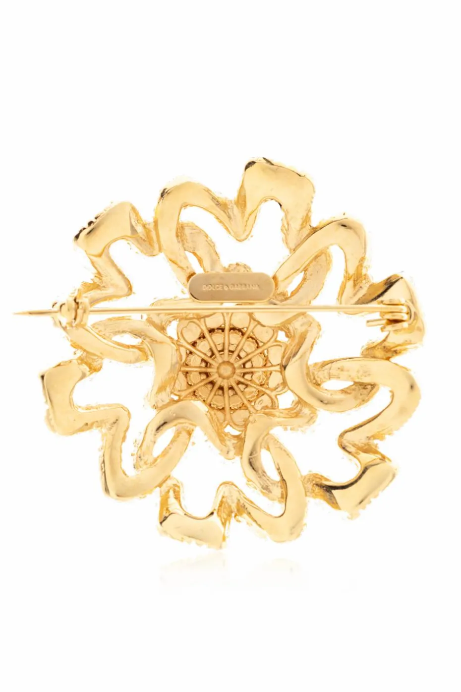 Dolce & Gabbana GOLD Brooch with floral motif