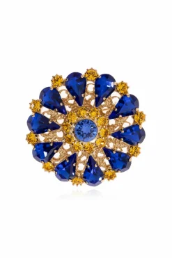 Dolce & Gabbana GOLD Brooch with a floral motif