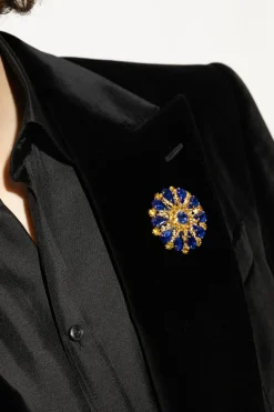 Dolce & Gabbana GOLD Brooch with a floral motif