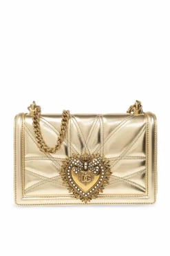 Dolce & Gabbana GOLD āDevotion Mediumā shoulder bag