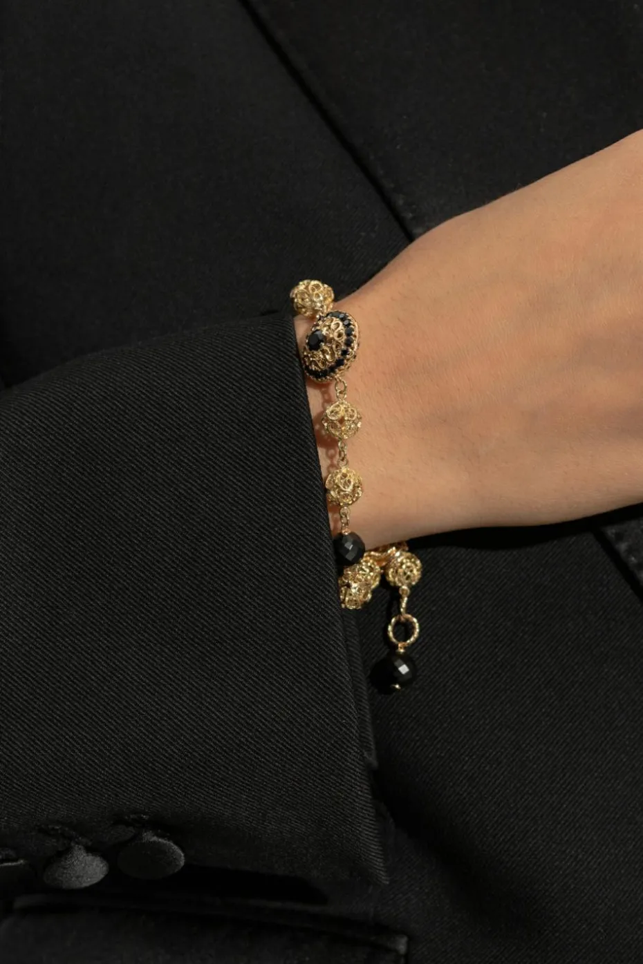Dolce & Gabbana GOLD Gold bracelet with gemstones