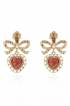 Dolce & Gabbana GOLD Gold earrings with gemstones