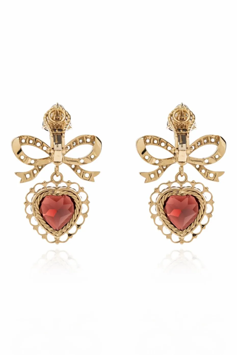 Dolce & Gabbana GOLD Gold earrings with gemstones