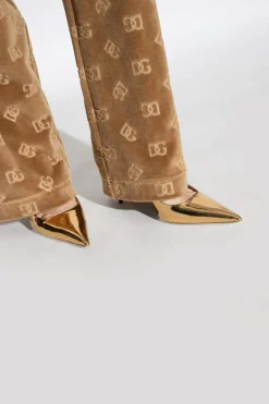 Dolce & Gabbana GOLD Mirror finish pumps