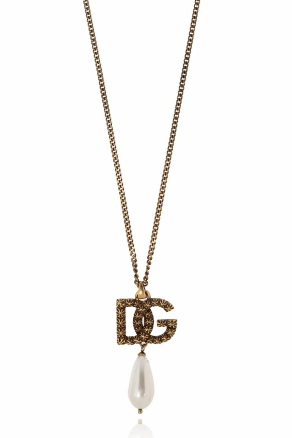 Dolce & Gabbana GOLD Necklace with logo-shaped pendant