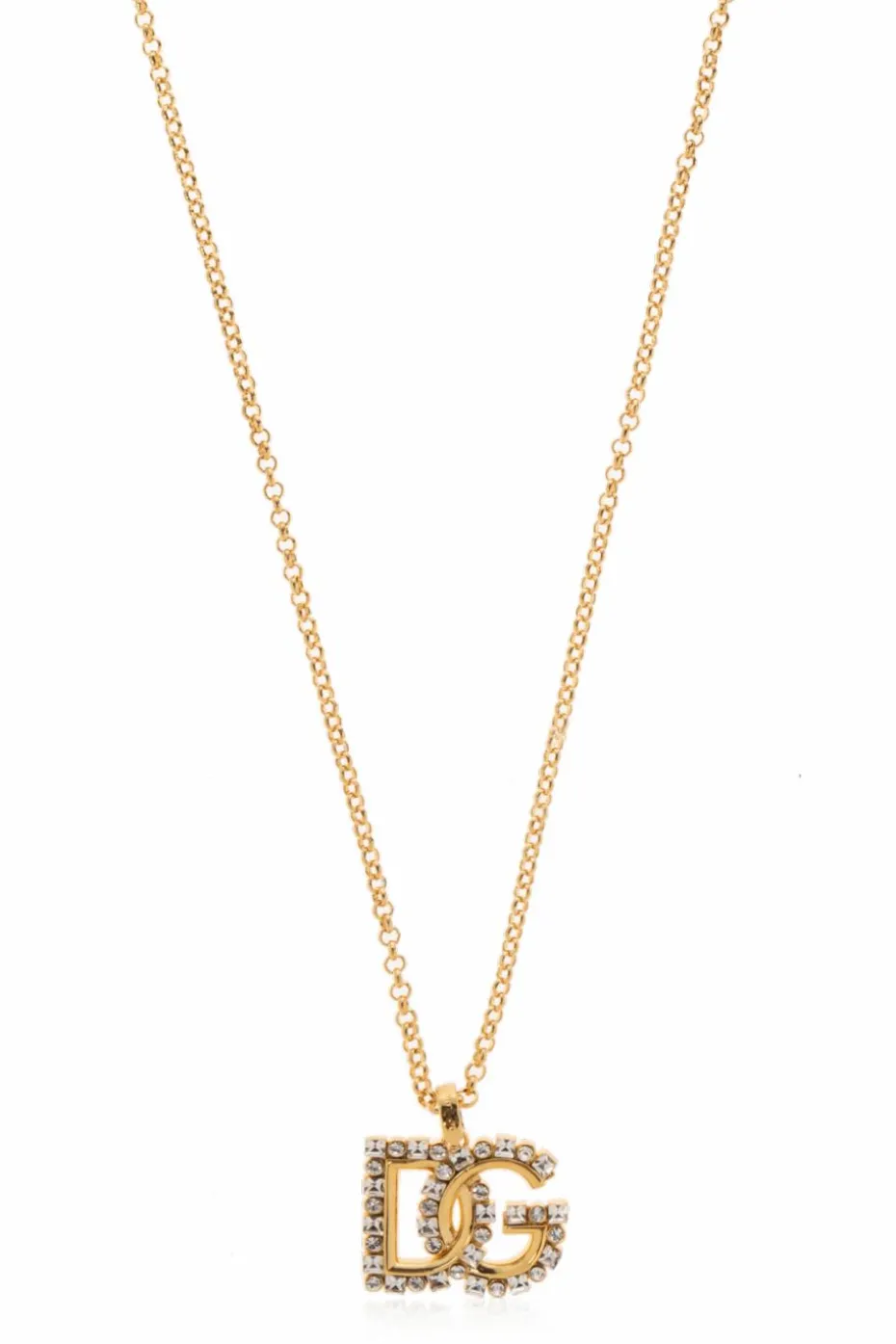 Dolce & Gabbana GOLD Necklace with logo-shaped pendant