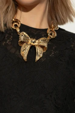 Dolce & Gabbana GOLD Necklace with bow-shaped pendant