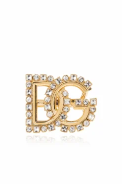 Dolce & Gabbana GOLD Ring with shimmering crystals