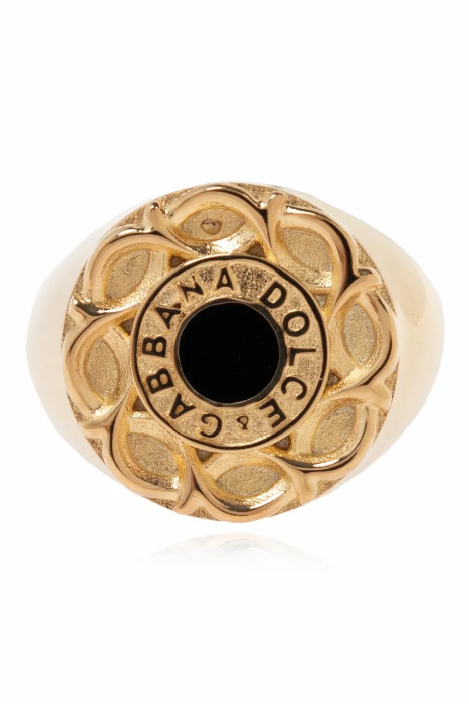 Dolce & Gabbana GOLD Signet Ring with Logo