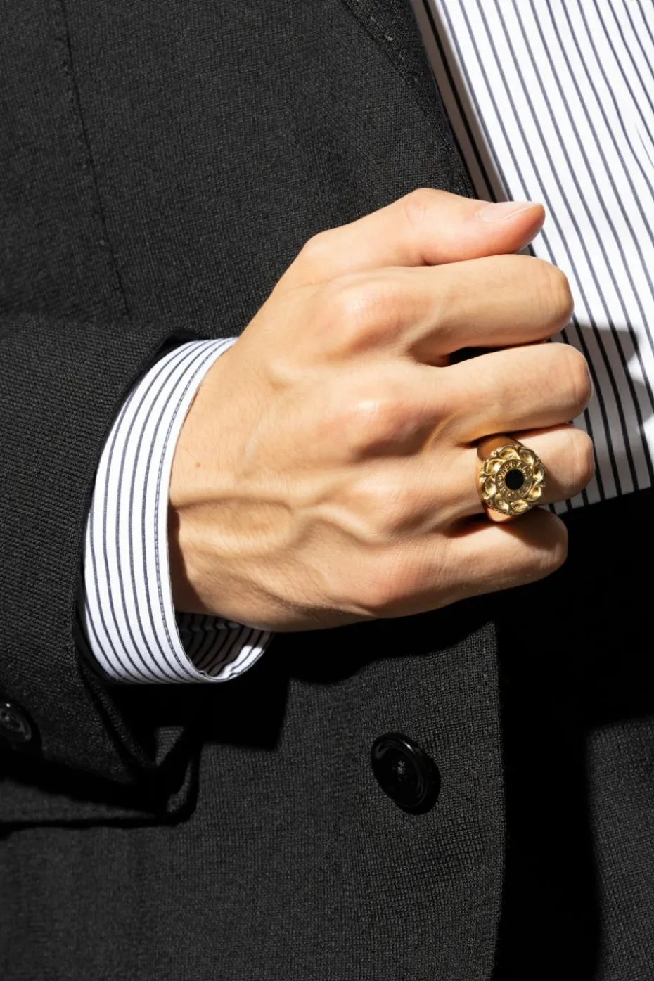 Dolce & Gabbana GOLD Signet Ring with Logo
