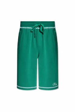 Dolce & Gabbana GREEN Cotton shorts with logo