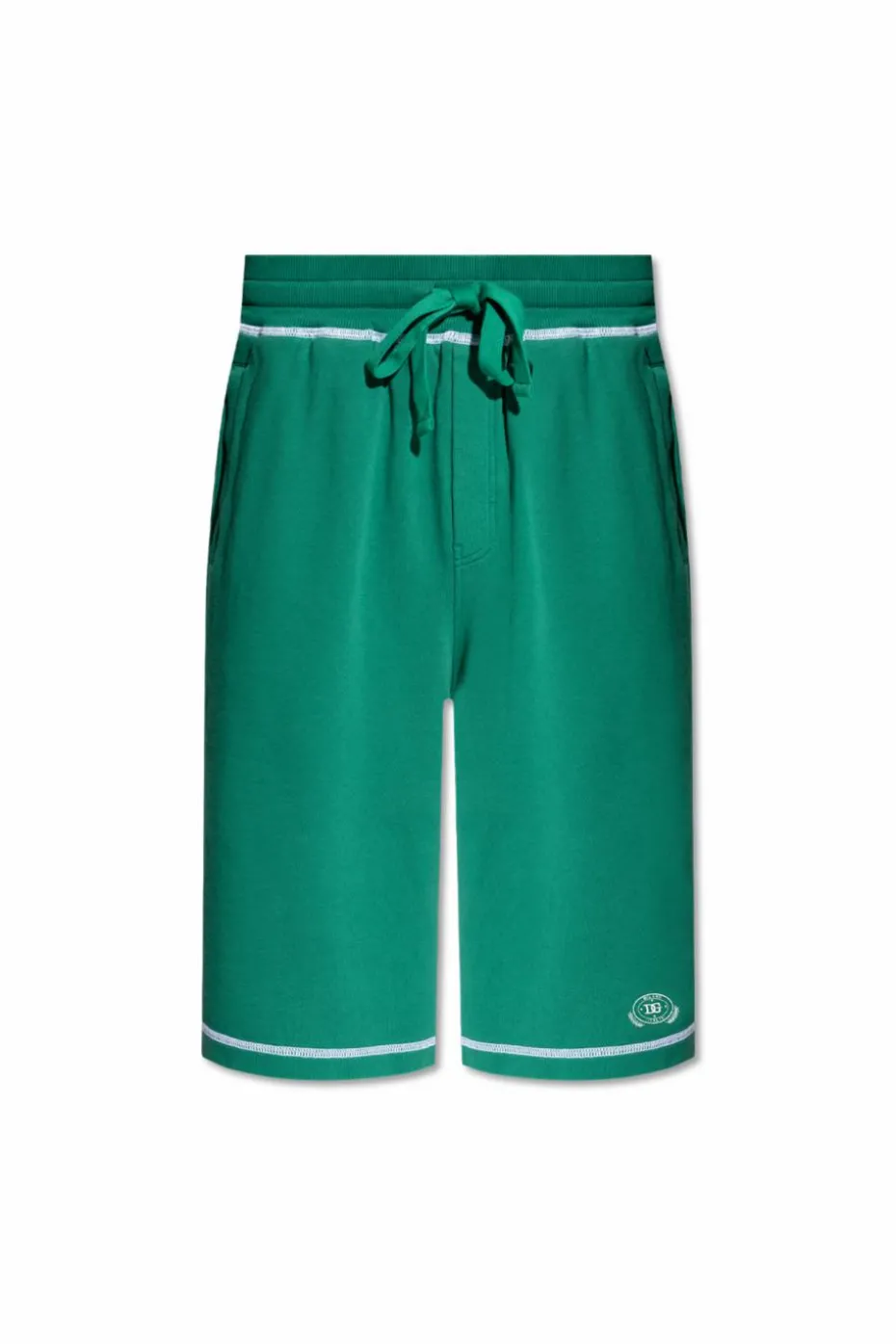 Dolce & Gabbana GREEN Cotton shorts with logo