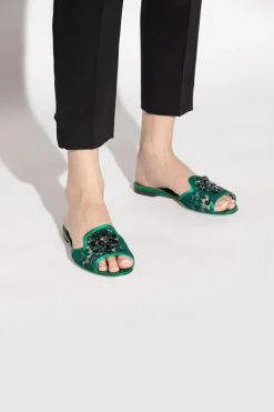 Dolce & Gabbana GREEN ‘Rainbow’ slides