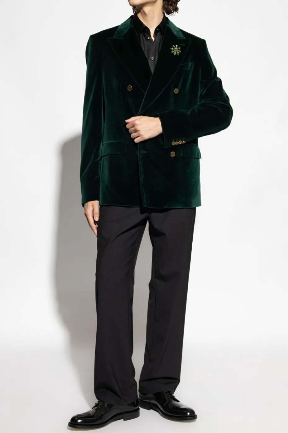 Dolce & Gabbana GREEN Velvet blazer