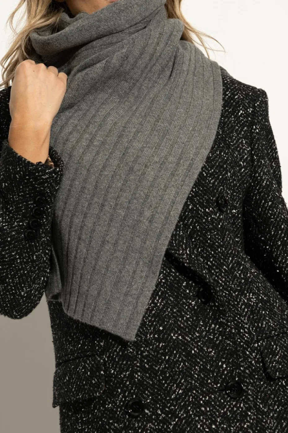 Dolce & Gabbana GREY Cashmere scarf