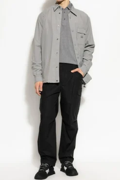 Dolce & Gabbana GREY Cotton polo with appliqué
